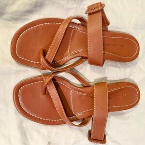 New Marion Parke Sz 39.5 Hayley Brown Buckle Flat Sandal